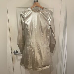 Reformation Shiny Metallic Dress